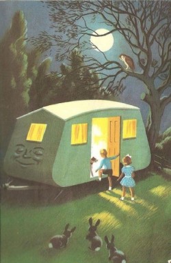 elza32358:  Co-Co the Caravan by John Kennedy, from “Tootles the Taxi and Other Cars and Trucks,” by Ladybird Books, 1956.