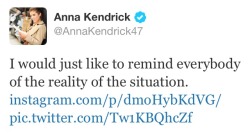 sterlingcoopertaylorpryce:  Anna Kendrick is a fucking dream 