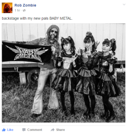decomprosed: akitchenwitch:  shpider-synthpop:  retrocatte:  shpider-synthpop:  Rob Zombie confirmed for coll fuckin’ guy    ROB ZOMBIE CONFIRMED FOR COOLEST FUCKING GUY  i love that Rob Zombie is now Baby Metal’s badass protective grandpa    don’t