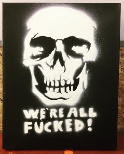 Finished my final for my NSP class! #spraypaintart #skull #schoolproject #finals  (at Milwaukee Institute of Art &amp; Design) https://www.instagram.com/p/BrBldYZnoCN/?utm_source=ig_tumblr_share&amp;igshid=kxtx1m60jp6x
