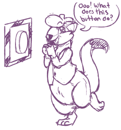 doodle i did for the recent weasyl news postand then a joke one i did