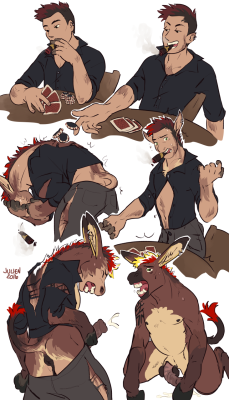 horsetflover:  aobatoppingnoiz:  Another tf sketchpage I got to do recently! This time a donkey, reminiscent of the donkey tf on pleasure island in pinocchio. WAY fun concept  Ahhhh yes 