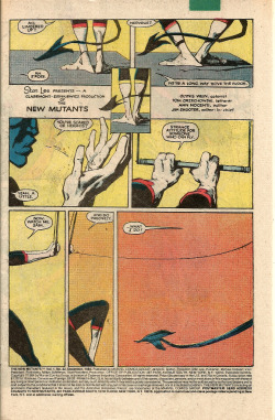 Page from The New Mutants No. 22, by Bill Sienkiewicz and Chris Claremont (Marvel Comics, 1985). From Oxfam in Nottingham.