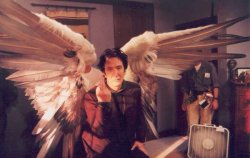 be-there-now-in-a-minute:  Alan Rickman in Dogma Probably my favourite role he has ever played, nobody pulls of pissed off, sassy, sarcastic angel like he does. 