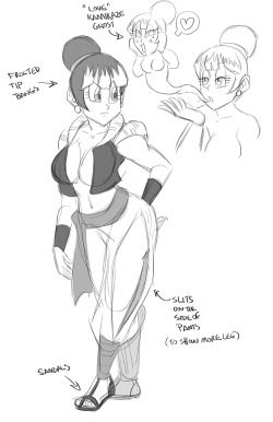 ultimateliska asked: Oh my God, chima (chi chi &amp; bulma fused) is the hottest, please do a comic with her.  Already wrote a script about a year ago called â€œThe birth of Chimaâ€. I donâ€™t know when Iâ€™ll get around to making it. Hopefully sometime