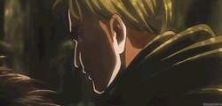 gdi-eren:  kurozu501:  rivaille-fetish:  I NEVER NOTICED HOW HIS FACE SOFTENS BEFORE HE CHANGES DIRECTION SHIT  I just realized this is when he is hearing Titan Eren screaming and he knows that the squad wouldnt have let him change which means his slight