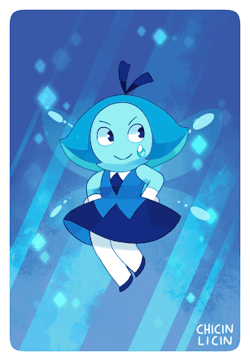 chicinlicin: Aquamarine!!..might animate her later…add it to the list XD  SET 1 | SET 2 | SET 3 | SET 4 | EVERYONE! |               