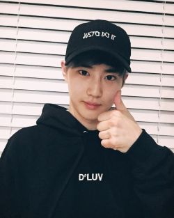 dailyexo:  Suho - 160709 Clothing brand D'LUVâ€™s Instagram update Credit: dluv_official. 