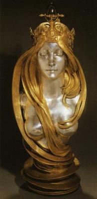 Sinuous, sensual, dangerous style. (Alphonse Mucha. Nature. 1899-1900. Bronze)