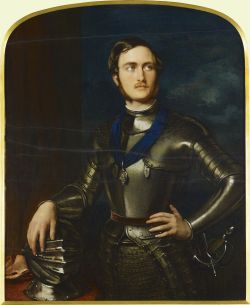 Prince Albert of the United Kingdom as a knight. 1844. 