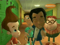 olofahere: sealand-gov:   radiant-array:  bryko:  watch his hair blatantly intersect with the lockers   my college animation professor worked on jimmy neutron and he was just like “listen yeah we knew and we just didn’t have the time or money to care”.