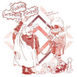 miiriiip:  [Underfell] young Papyrus &amp; Sans