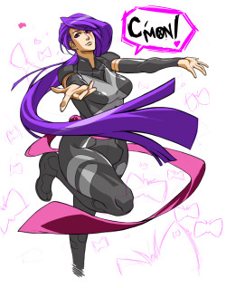 parttimeshuffle: Psylocke practice exercise. I rarely draw Marvel characters but when I do, I take influences mainly from two artist that had a major impact on me. Jim Lee and Bengus(Also known as 剛田 チーズ, and/or CRMK). Capcom’s approach to