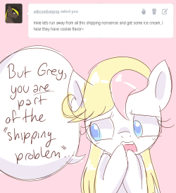 ask-inkieheart:  Some ponies ship us remember?  Shippy-ship-ship~ c:
