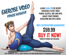 mangrowing:  CHUN LI FITNESS INSTRUCTOR  Let’s get Physical XDSupport me https://www.patreon.com/mangrowing  
