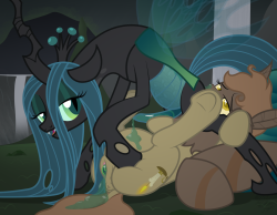 Happy Mother’s Day, ponefriends! What better way to celebrate your female progenitors than with some lewd bug ponies mutually exchanging and trusting one another with their respective biological offspring in gamete form?Okay, so this wasn’t supposed