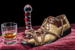 devotionaltraining:  mbradfordphotography:  From the bootcock series. This is Pimpcock. Rope by me glass by @rpglassaz #bootcock #rpglassaz #rope #shoefetish #whiskey #footfetishnation #returnofthe70s #bigpimpin  Devotional Training: Hump Boots. 