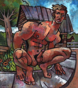douglassimonson:  Jared Still in Kansas, acrylic painting by Douglas Simonson (2016). See this painting and many more (as well as drawings, prints, posters, notecards, books and e-books) on my website at www.douglassimonson.com.  Douglas Simonson website