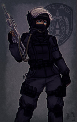 Spetsnaz Alpha (Russian special forces) Korra for patreondrawing this kind of attire was a first for me, but I had fun with it