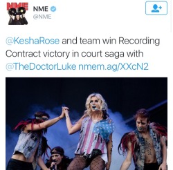 bonersniper:  xelamanrique318:  angrydragon90:  piratequeennina:  espikvlt:  snatchingyofav:  KESHA WON THE CASE 🎉🎊🎈  OH MY GOD. YES, BABY, YES. I AM SO HAPPY. I WAS THERE FOR HER WHEN TIK TOK CAME OUT AND EVERYONE TREATED HER LIKE SHIT AND I