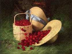 classic-art:  Harvest of Cherries Robert Spear Dunning, 1866 