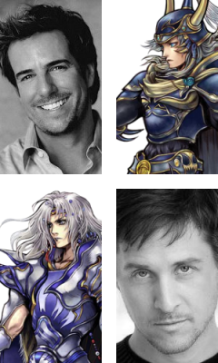 joshawooott-deactivated20180513:  The main protagonists of the Final Fantasy series and their voice actors  Warrior of Light - Grant GeorgeFirion - Johnny Yong BoschOnion Knight - Aaron SpannCecil Harvey - Yuri LowenthalBartz Klauser - Jason SpisakTerra