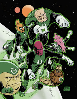 noahbodie:  The Green Lantern Corps, by Gabriel Hardman
