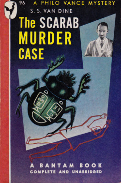 The Scarab Murder Case, by S.S. Van Dine (Bantam, 1947).A gift.