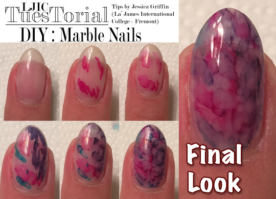 DIY Sharpie marble nails