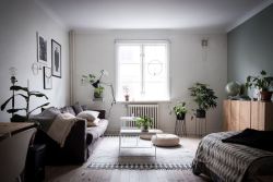 gravityhome:  Scandinavian studio apartment  Follow Gravity Home: Instagram - Pinterest - Facebook - Personal Blog   