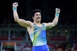 fuckyoustevepena:  He’s NAKED &amp; In Motion Part 2- Arthur Nory Oyakawa Mariano is a 22-year-old Brazilian gymnast from São Paulo competing in the 2016 Rio Olympics. 