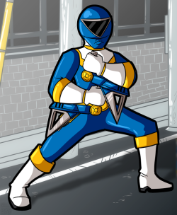 This was commissioned by someone on deviantART known as VoltronZ1,  and he wanted me to just draw Rocky from Power Rangers Zeo.