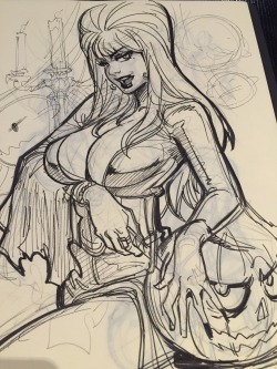 reiquintero:  Elvira rough concept sketches :) for my Patreons , I think I’m going for the second one. 
