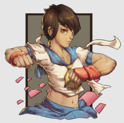 mick-cortes: Sakura - Street Fighter http://mick-cortes.deviantart.com/ 