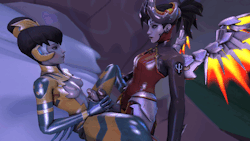 movealongmate: Junebug Dva and Devil Mercy First commission done :) Click here for Angle1  Angle2  Angle3  Angle4  Angle5    Click down for patreon 1080p and 2 more angles :)https://www.patreon.com/AmateurSfm Note: Angle2 and 3 are quite similar,