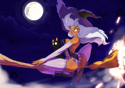 tovio-rogers:  splashed some quick colors on the previous post. witches are fun…   &lt;3