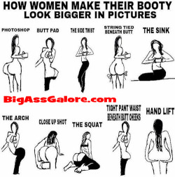How Women Make Their Booty Look Bigger In Pictures http://www.bigassgalore.com