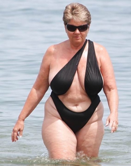 Hot grandma swimsuit