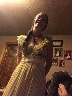 Hippiecrack took this picture of her in a pretty dress