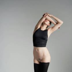 exclusivelyselectedlingerie: lafilledo:  Introducing: #ridepush. A soft black cropped top in Austrian made silk and cotton blend. How to wear? As foundation protecting you from the cold or eager spectators. As outerwear for midnight dancing and beyond.