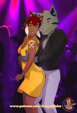 channeldulce: Dulce Patreon Exclusive: Sketch Weds.!! Fursona Kyuubi getting a private dance up in the VIP section. ;)Kyuubi fursona and Dulce are still in the club… Kyuubi rubs his cock  against  Dulce’s pussy to the beat of the music… Dulce is