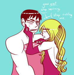 saccharinescorpion:  i saw some posts about girl Tadokoro…. i instantly caved. i really like couples helping each other with makeup, lol