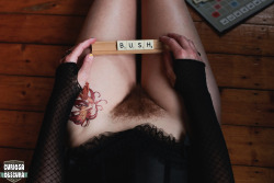curiosa-obscura:  Bush Scrabble follow us for more homemade nudie pics ;) 