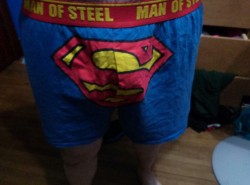 Me and the lover got matching pajamas, I think my super man top is going to break under the pressure of my huge boobs hehe. I love it so sexy and nerdy!