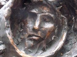 Enzo Cucchi (Morro d'Alba, 1949), Bronze sculpture (detail)
