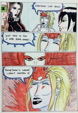 Kate Five vs Symbiote comic Page 133  The gang are in trouble!