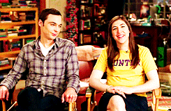 fairytaleasoldastime:  TV Shows Meme: 1/9 relationships [Mayim Bialik + Jim Parsons] &ldquo;I love Mayim and it would be my personal preference that she never be allowed to work with anyone else.&rdquo;