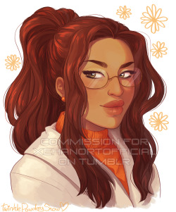 xehanortofficial:  twinklepowderysnow:  portrait commission for xehanortofficial!! shera from ff vii - i know nothing about final fantasy but she cute  i still have slots left, commission info is here! :&gt;  Absolutely lovely work from Twinkle! They’re