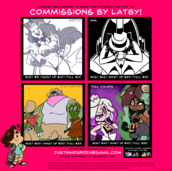 lookatthatbuttyo:    Also, commissions are back open again. 5 slots. contact info   rules are at the bottom.payment upfront.1. DONE2. OPEN3. OPEN4. OPEN5. OPEN  