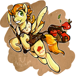 ask-brae-burn:  Sometimes I think about how Braeburn would be if he wasnt an Earth pony.Some warm-ups while I start cranking out the next big update v w v  Ooo~! =o